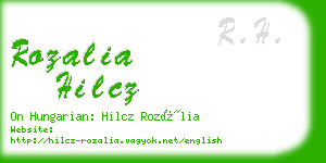 rozalia hilcz business card